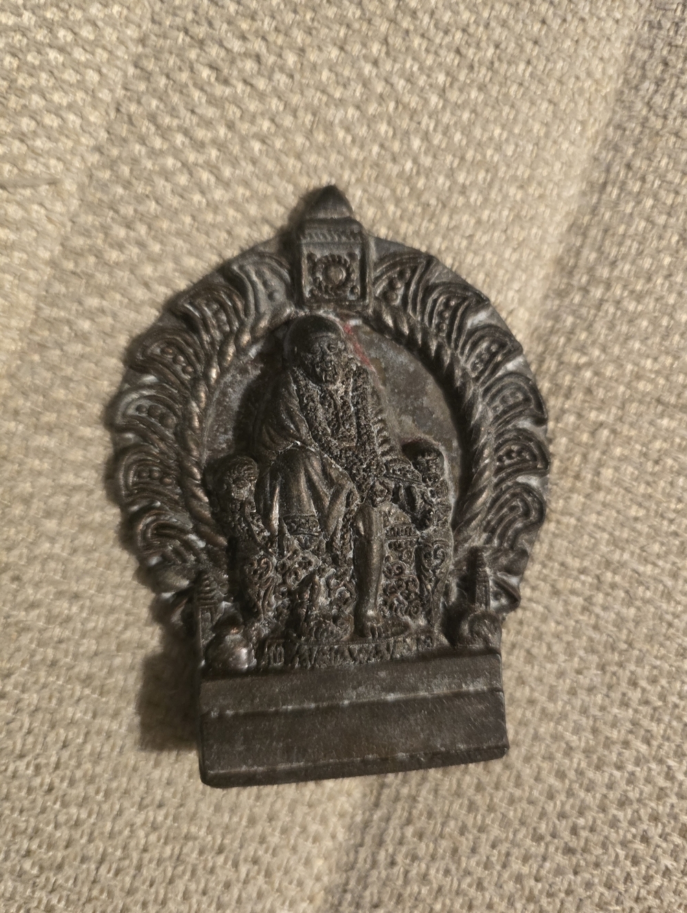 Vintage Old Rare Shirdi Sai Baba Sai Nath Brass Miniature Collectible